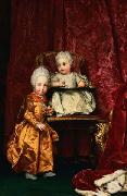 Portrait of Archduke Ferdinand (1769-1824) and Archduchess Maria Anna of Austria (1770-1809), children of Leopold II, Holy Roman Emperor Anton Raphael Mengs